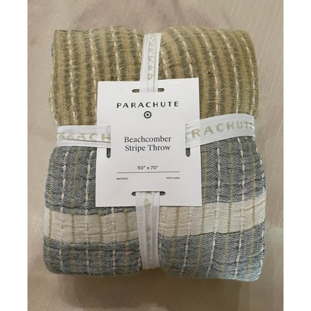 Parachute Beachcomber Stripe Throw 50x70 NWT